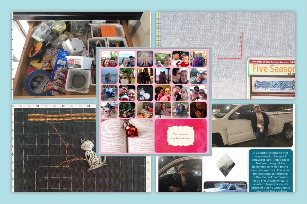 Sunday Stitches & Stuff – Mystery SAL, Valentine’s Day Gift, Junk Drawer, & A&nbsp;Truck